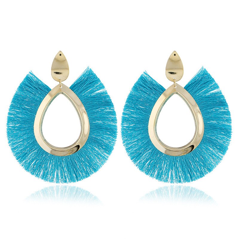LATS 2020 Long Tassel Earrings for Women Big Fashion Statement Dangle Earring Bohemian Fringe Vintage Earring