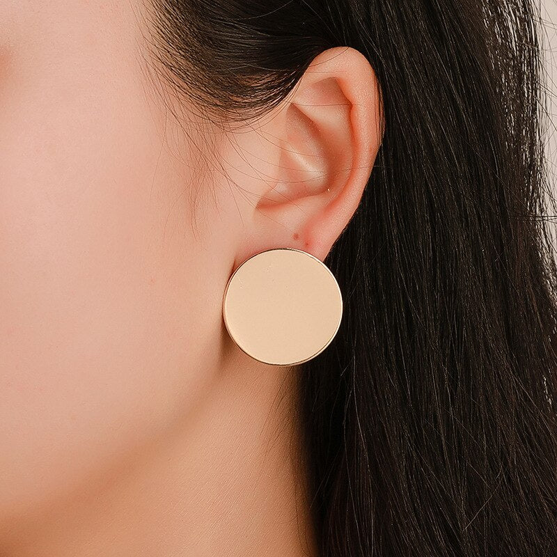 5Colors Black/White Enamel Korean Stud Earrings For Women 2019 Fashion Jewlery Simple Female Earring Oorbellen Aretes De Mujer