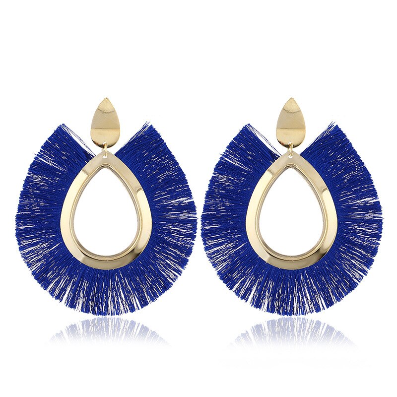 LATS 2020 Long Tassel Earrings for Women Big Fashion Statement Dangle Earring Bohemian Fringe Vintage Earring