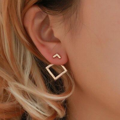 5Colors Black/White Enamel Korean Stud Earrings For Women 2019 Fashion Jewlery Simple Female Earring Oorbellen Aretes De Mujer