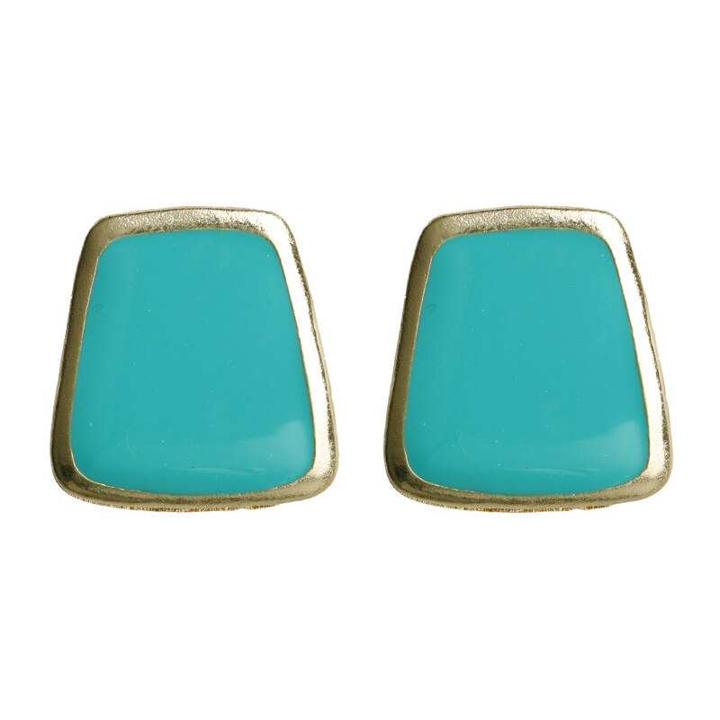 5Colors Black/White Enamel Korean Stud Earrings For Women 2019 Fashion Jewlery Simple Female Earring Oorbellen Aretes De Mujer