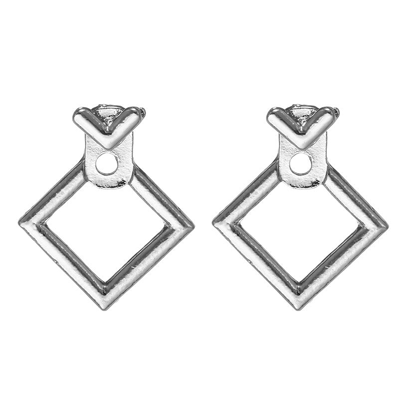 5Colors Black/White Enamel Korean Stud Earrings For Women 2019 Fashion Jewlery Simple Female Earring Oorbellen Aretes De Mujer