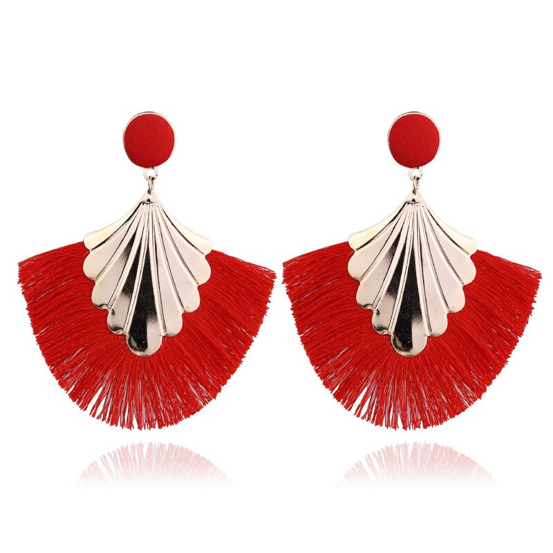 LATS 2020 Long Tassel Earrings for Women Big Fashion Statement Dangle Earring Bohemian Fringe Vintage Earring