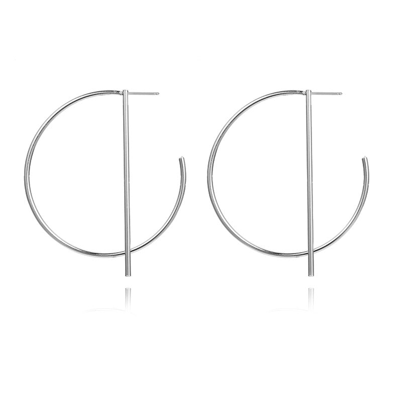 2020 NEW Gold Metal Long Circle Pendant Earings Tassel Earrings for Women Fashion Jewelry Statement Geometric Voor Vrouwen