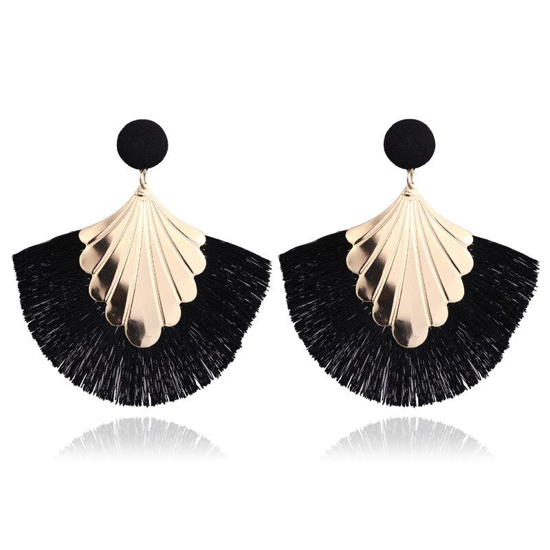 LATS 2020 Long Tassel Earrings for Women Big Fashion Statement Dangle Earring Bohemian Fringe Vintage Earring