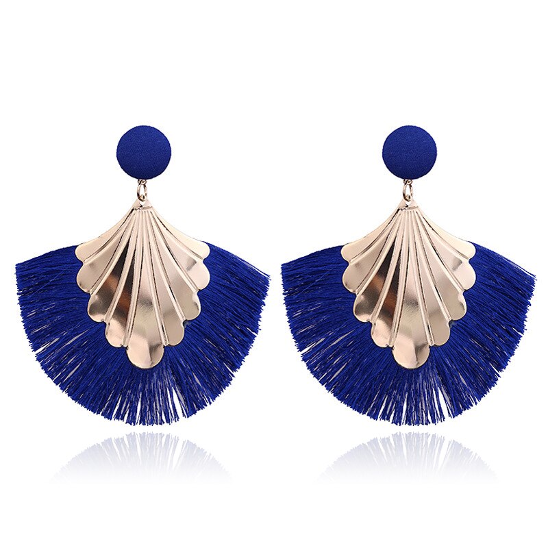 LATS 2020 Long Tassel Earrings for Women Big Fashion Statement Dangle Earring Bohemian Fringe Vintage Earring