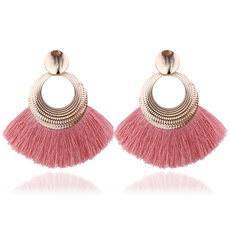 LATS 2020 Long Tassel Earrings for Women Big Fashion Statement Dangle Earring Bohemian Fringe Vintage Earring