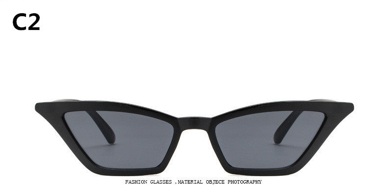14 colors brand design new European American cat eye glasses sunglasses ladies retro sunglasses transparent box colorful glasses