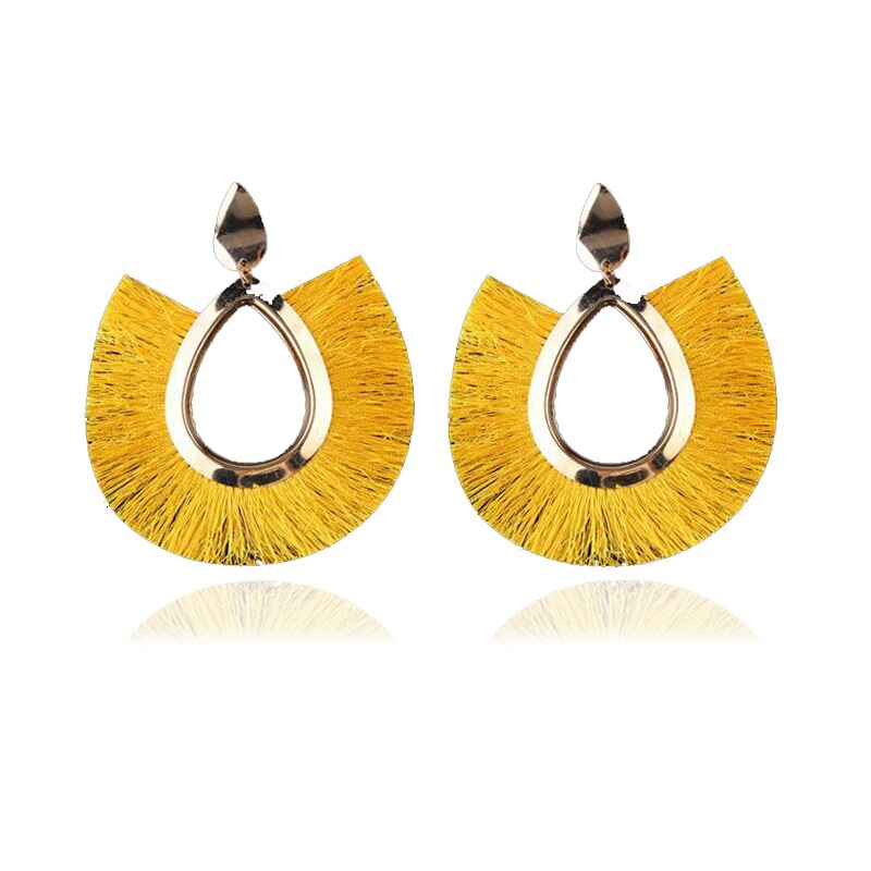 LATS 2020 Long Tassel Earrings for Women Big Fashion Statement Dangle Earring Bohemian Fringe Vintage Earring