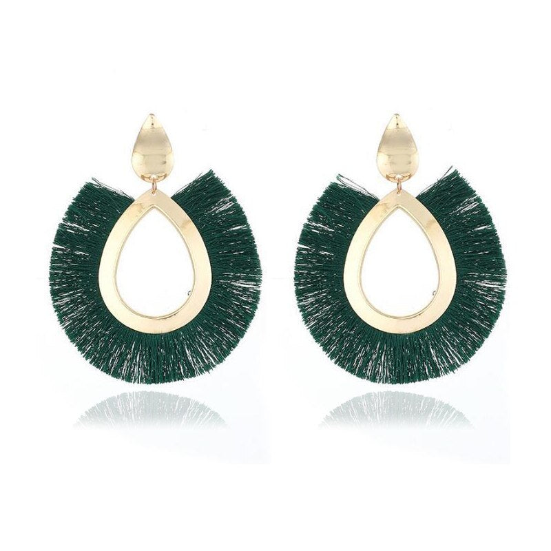 LATS 2020 Long Tassel Earrings for Women Big Fashion Statement Dangle Earring Bohemian Fringe Vintage Earring