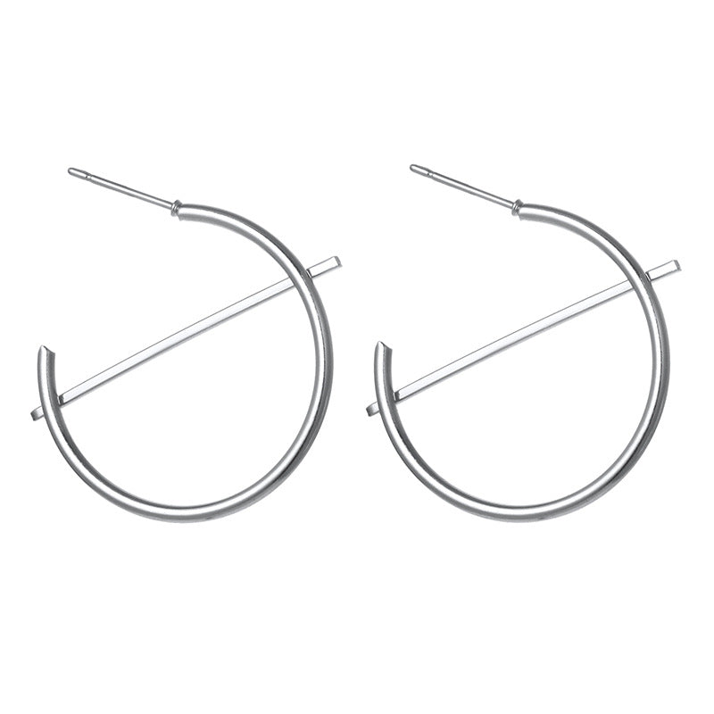 2020 NEW Gold Metal Long Circle Pendant Earings Tassel Earrings for Women Fashion Jewelry Statement Geometric Voor Vrouwen