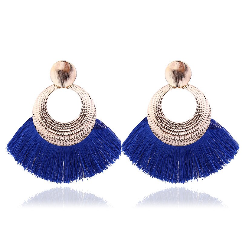 LATS 2020 Long Tassel Earrings for Women Big Fashion Statement Dangle Earring Bohemian Fringe Vintage Earring