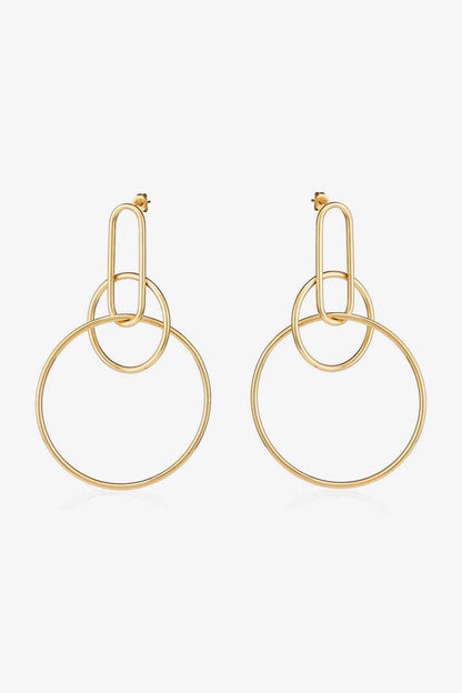 Speak For Yourself Link Hoop Earrings