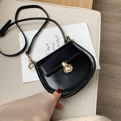 PU Leather Contrast Color Shoulder Bags