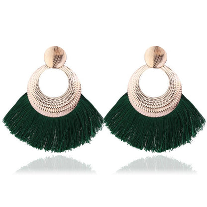 LATS 2020 Long Tassel Earrings for Women Big Fashion Statement Dangle Earring Bohemian Fringe Vintage Earring