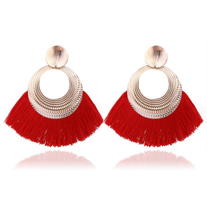 LATS 2020 Long Tassel Earrings for Women Big Fashion Statement Dangle Earring Bohemian Fringe Vintage Earring