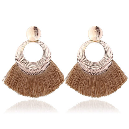 LATS 2020 Long Tassel Earrings for Women Big Fashion Statement Dangle Earring Bohemian Fringe Vintage Earring