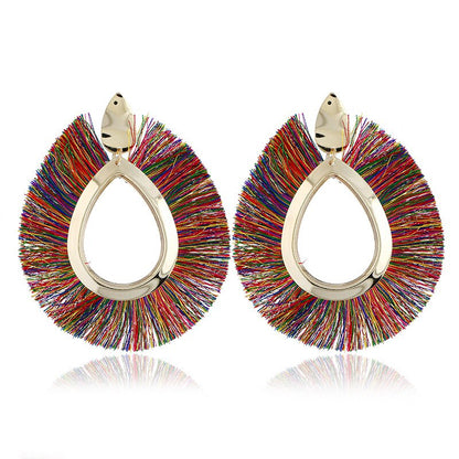 LATS 2020 Long Tassel Earrings for Women Big Fashion Statement Dangle Earring Bohemian Fringe Vintage Earring