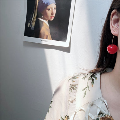 Cherry Shaped Drop Earrings