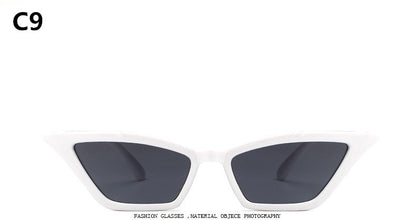 14 colors brand design new European American cat eye glasses sunglasses ladies retro sunglasses transparent box colorful glasses