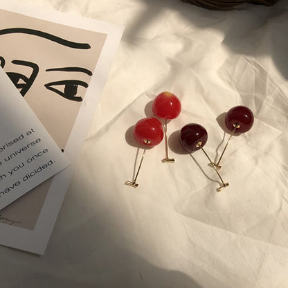 Cherry Shaped Drop Earrings