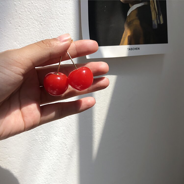 Cherry Shaped Drop Earrings