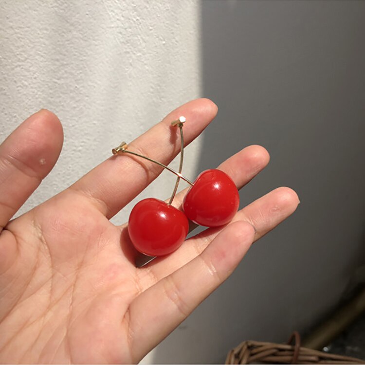 Cherry Shaped Drop Earrings