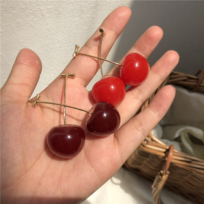 Cherry Shaped Drop Earrings