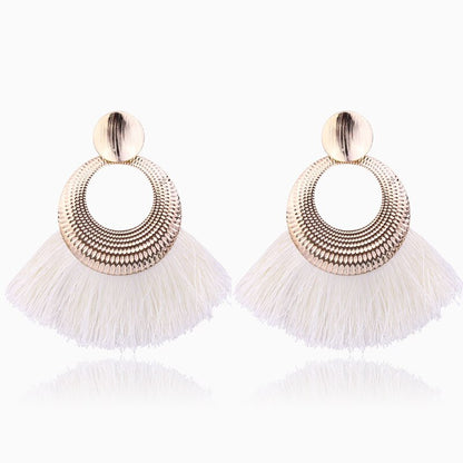 LATS 2020 Long Tassel Earrings for Women Big Fashion Statement Dangle Earring Bohemian Fringe Vintage Earring
