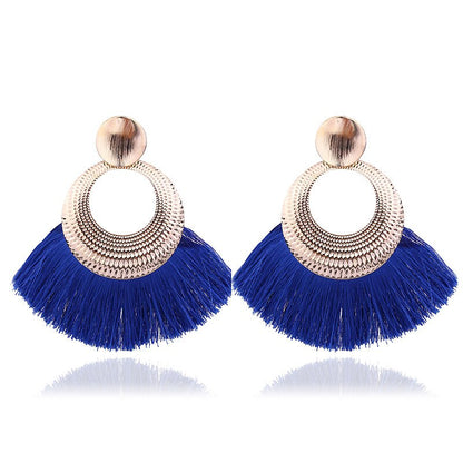 LATS 2020 Long Tassel Earrings for Women Big Fashion Statement Dangle Earring Bohemian Fringe Vintage Earring