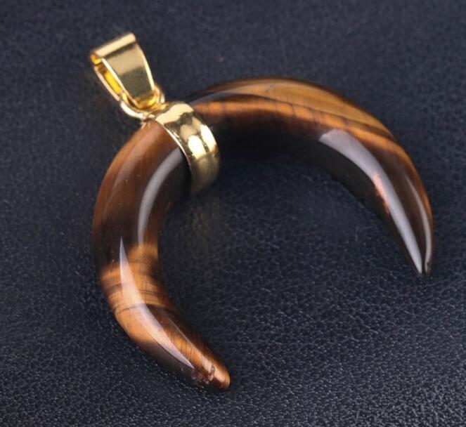 Natural marble
s Crescent Moon Necklaces Pendants Purple Crystal rosy color Quartz White marble
 Gold Color Reiki young lady
 Jewelry